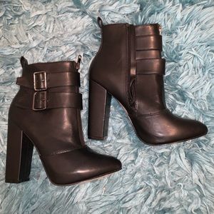 JustFab heeled booties